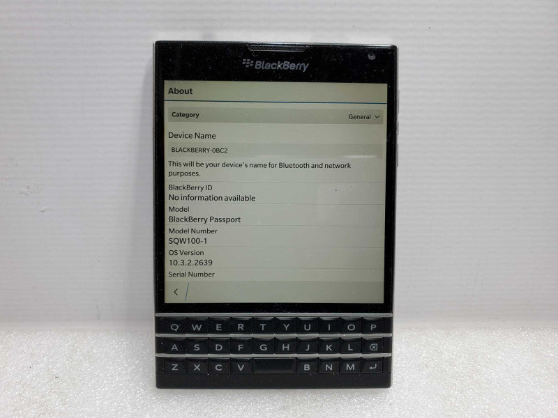 BlackBerry Passport - 32GB - Black [Locked to Wind] (