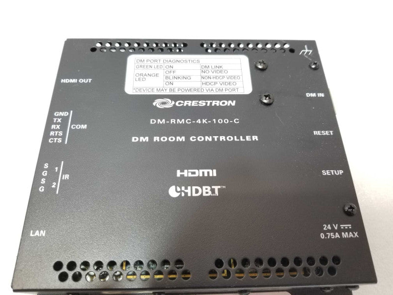 Crestron DM-RMC-4K-100-C DM ROOM Controller, No AC Adapter _