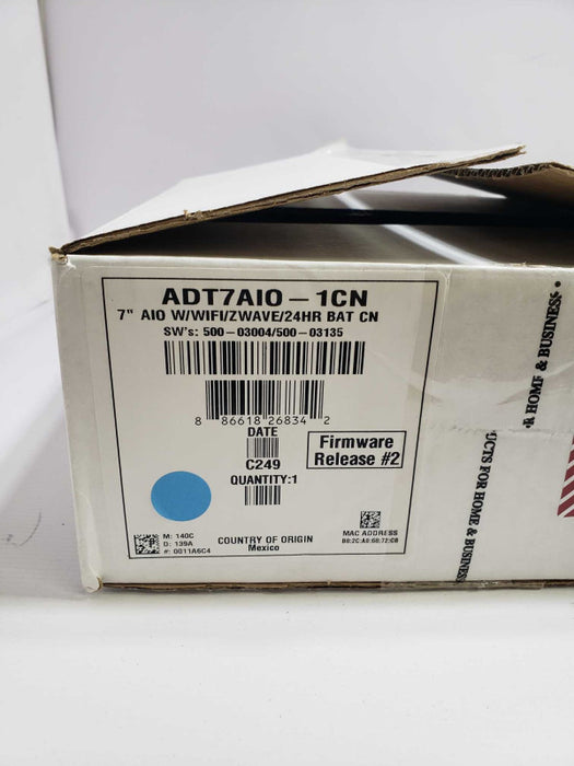 ADT ADT7AIO-1 7-Inch Touch Control Panel Alarm Security *No Battery* )