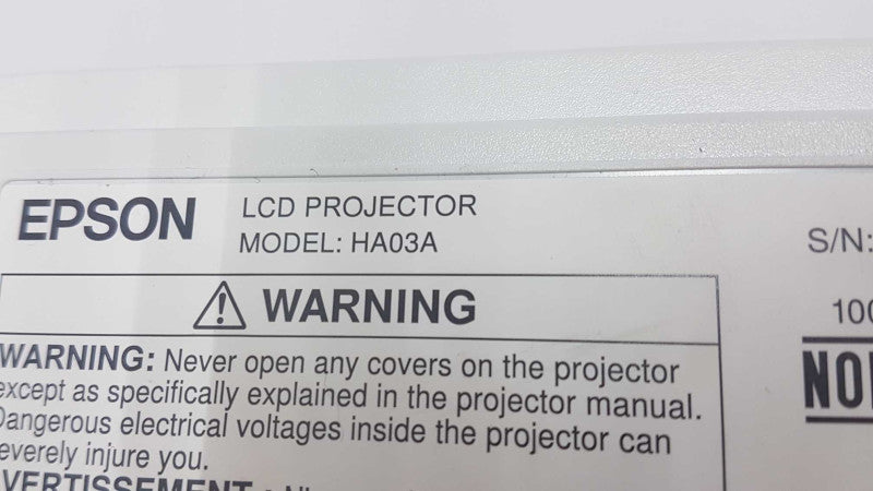 Epson LCD Projector HA03A 0 lamp hours 1920 x 1080 HDMI #