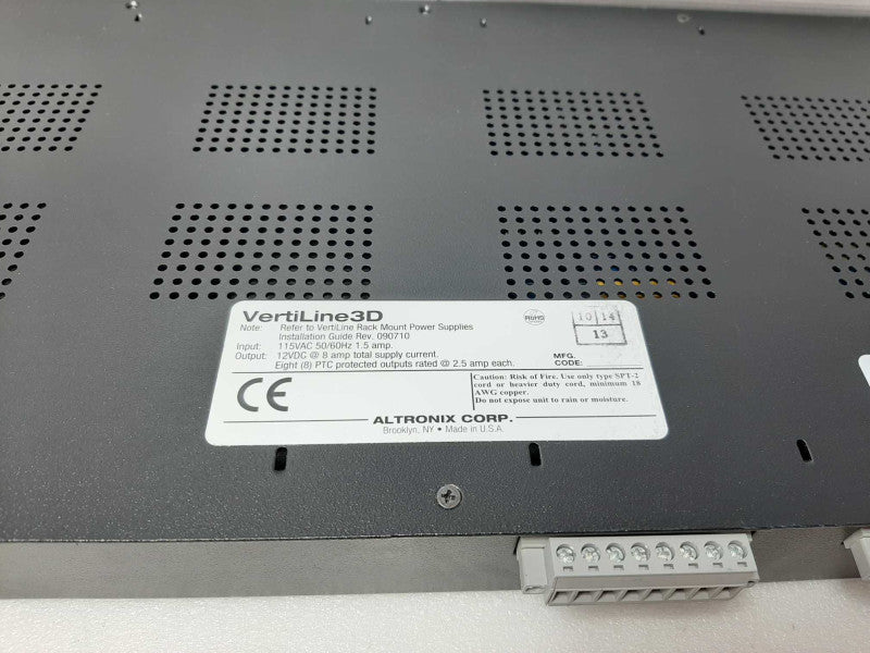 ALTRONIX VERTILINE83D CCTV POWER SUPPLY 8 PTC OUTPUTS $