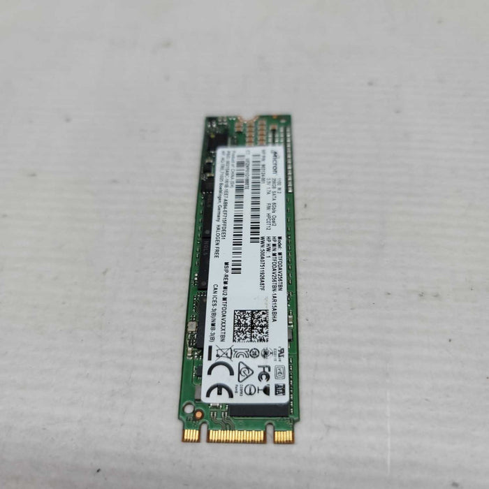 Assorted brands, models M.2 256GB SATA SSDs, READ =