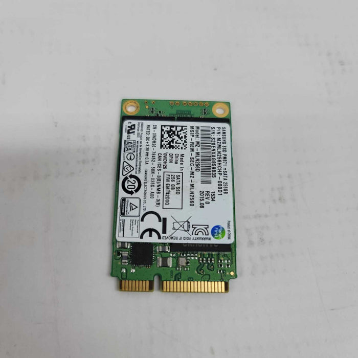 Assorted brands, models MSATA SSDs 256GB , READ =