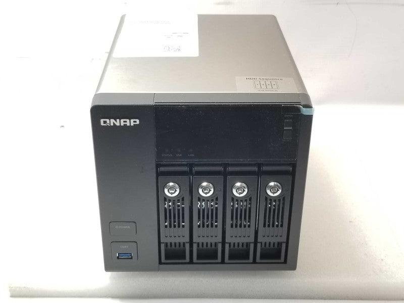 QNAP TS-453 Pro NAS 4 Bay with 2x 500GB HDDs, HDMI, AS-IS Read _