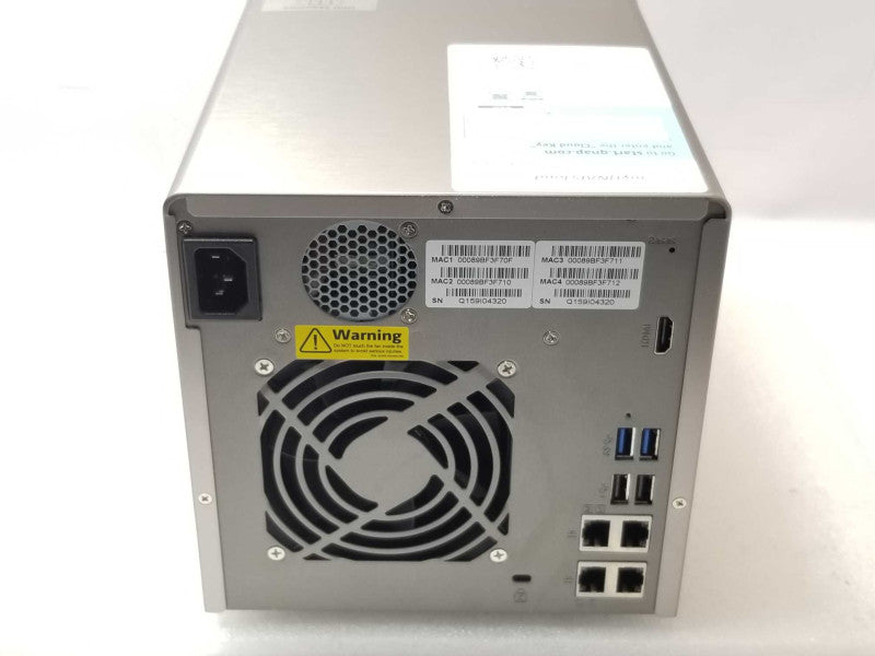 QNAP TS-453 Pro NAS 4 Bay with 2x 500GB HDDs, HDMI, AS-IS Read _