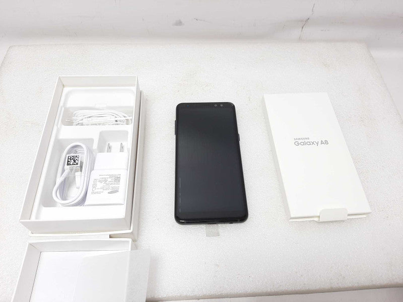 Samsung Galaxy A8 2018 32GB Black (Unlocked) SM-A530W Smartphone Open Box $