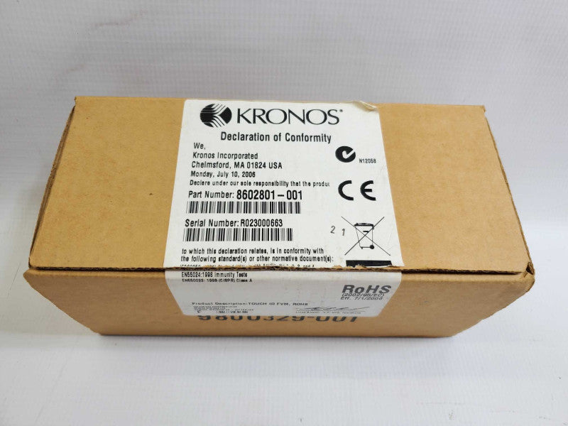 Kronos/adp 4500 Touch ID Bio-Metric Reader 8602801-001 OPEN BOX +