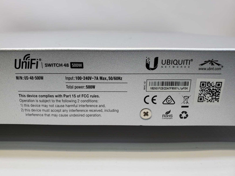 Ubiquiti Networks UniFi (US-48-500W) 48-Port Rack-Mountable Serial Switch (