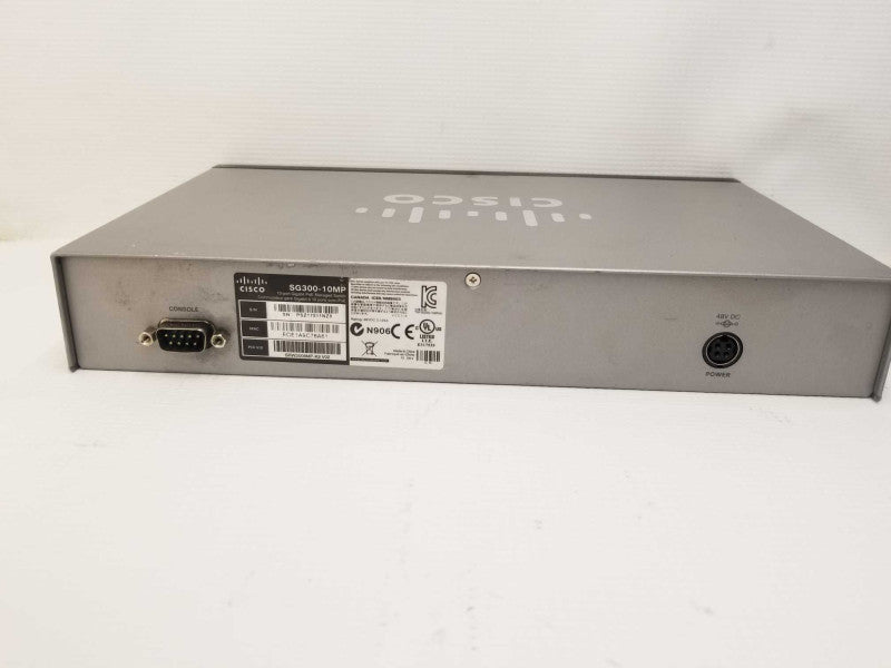 Cisco SG300-10MP 10 Port Gigabyte POE Managed Switch ~