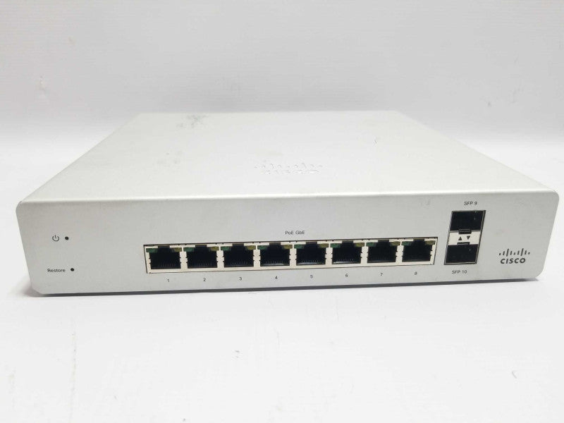 Cisco Meraki MS220-8P 8-Port Gigabit PoE Cloud Managed Switch - UnCLAIMED  ~