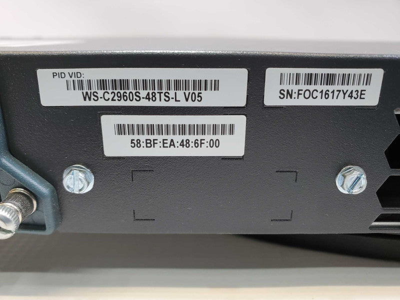 Cisco Catalyst 2960-S [WS-C2960S-48TS-L] Network Switch (