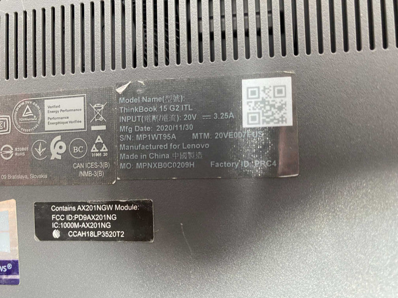 Lenovo ThinkBook 15 G2 ITL with Intel i5-1135G7 CPU 16GB RAM & 512GB NVMe -