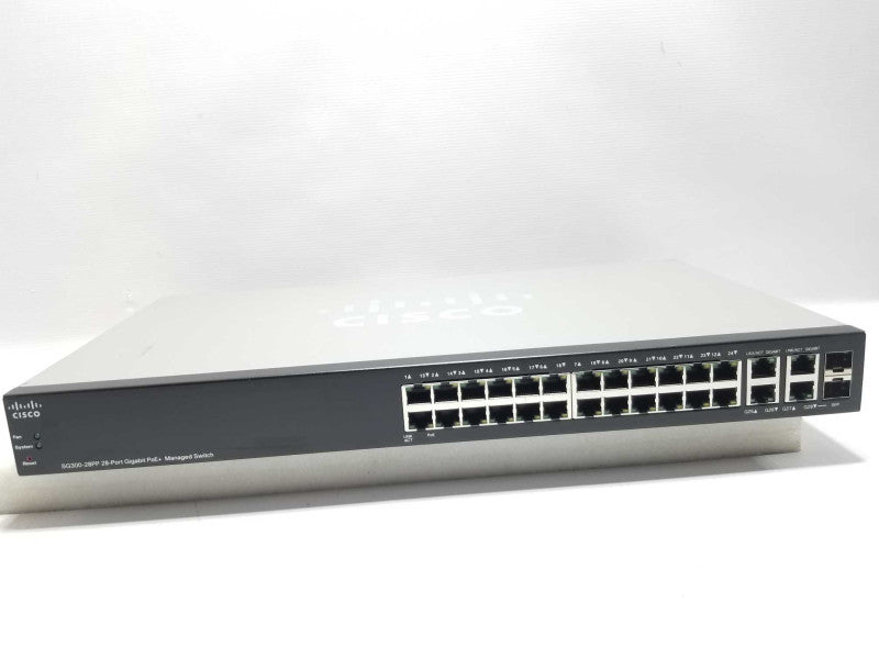 Cisco SG300-28PP-K9 28-Port Gigabit PoE+ Managed Switch SG300-28PP, QTY ~