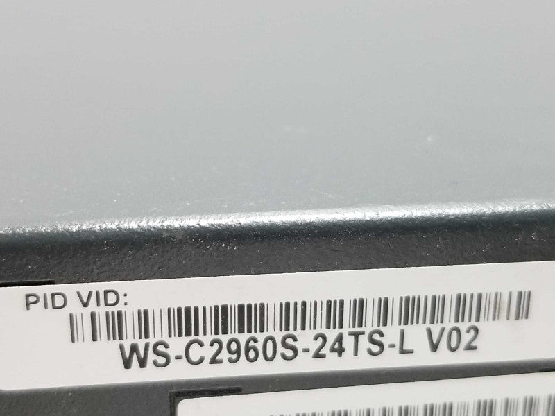 Cisco WS-C2960S-24TS-L 24 Port Managed Gigabit Switch, FCTY  RESET. ~