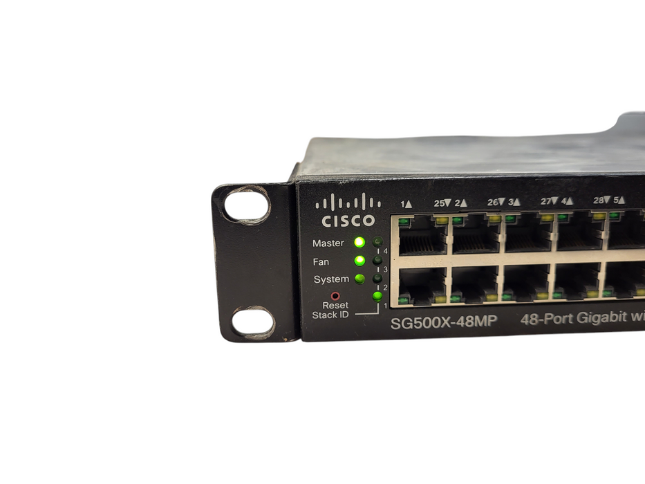 CISCO SG500X-48MP-K9 48 Port 6 SFPs 10GbePoE Stackable Managed Switch READ $