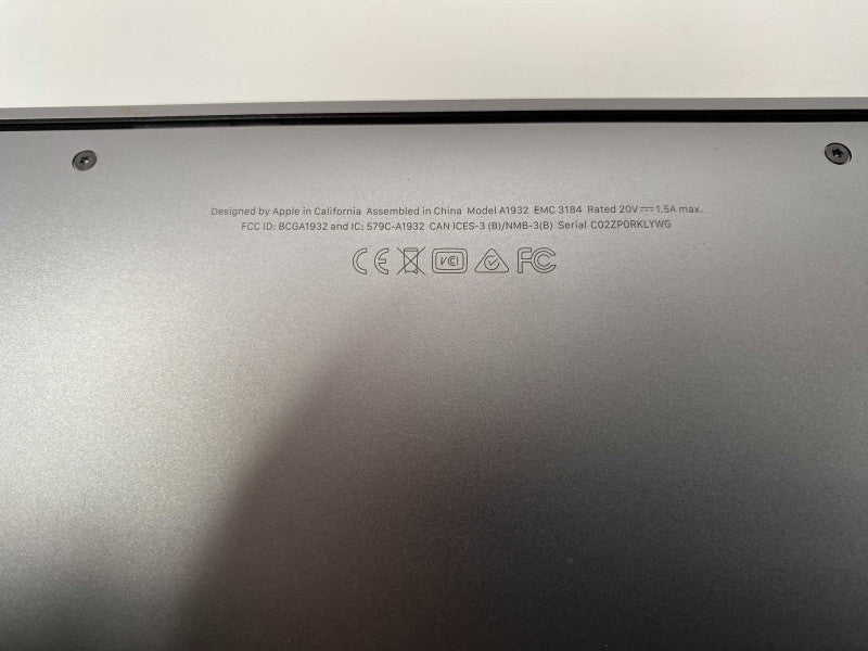 2019 MacBook Air with Intel i5 CPU 8GB RAM & 120GB Storage  -