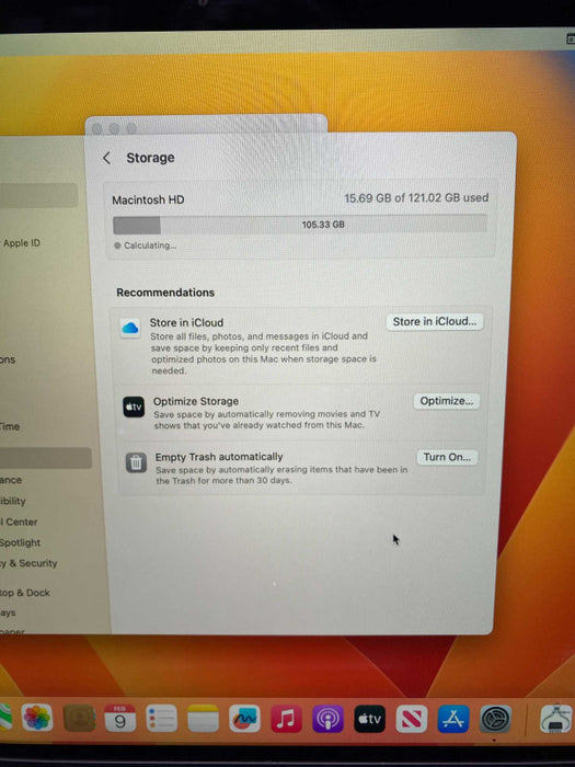 2019 MacBook Air with Intel i5 CPU 8GB RAM & 120GB Storage  -