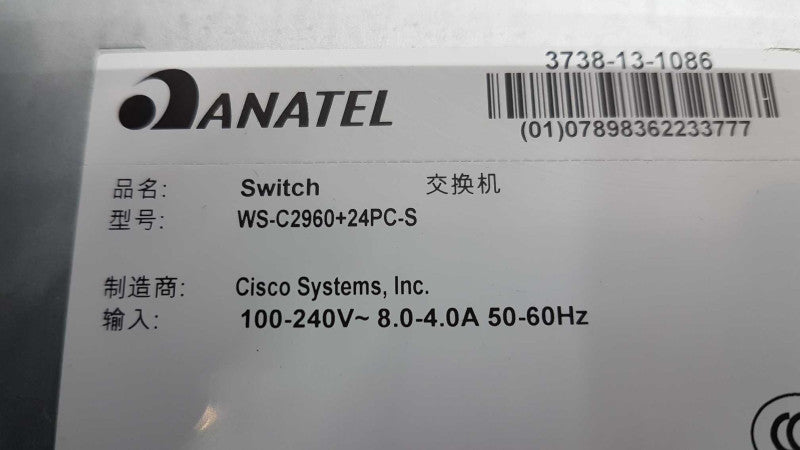 Cisco Catalyst 2960Plus Series SI poE WS-C2960+24PC-S - factory reset #