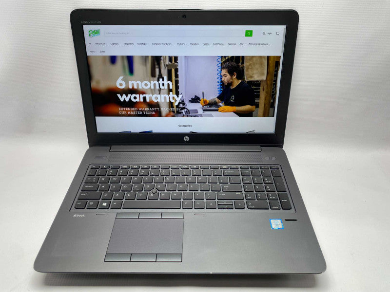 HP ZBook 15 G3 with i7-6820HQ CPU 32GB RAM & 512GB SSD Storage  -