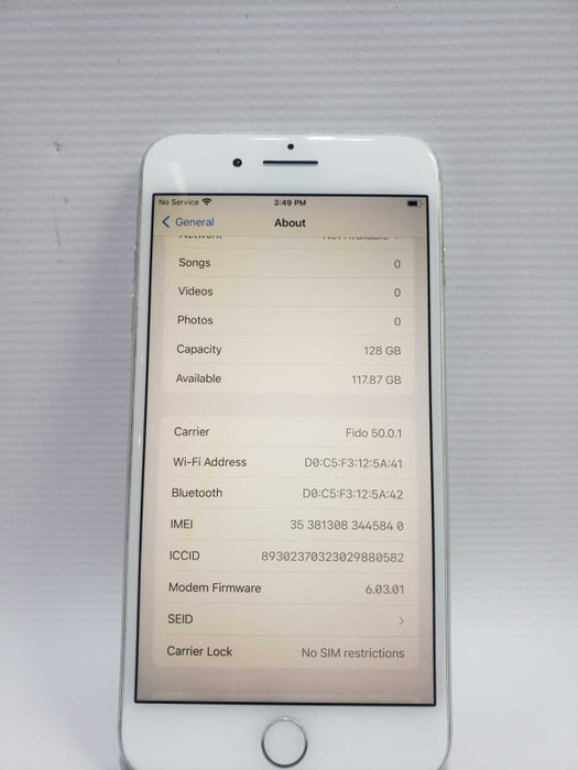 Apple iPhone 7 Plus 128 GB Unlocked *READ NOTE* )