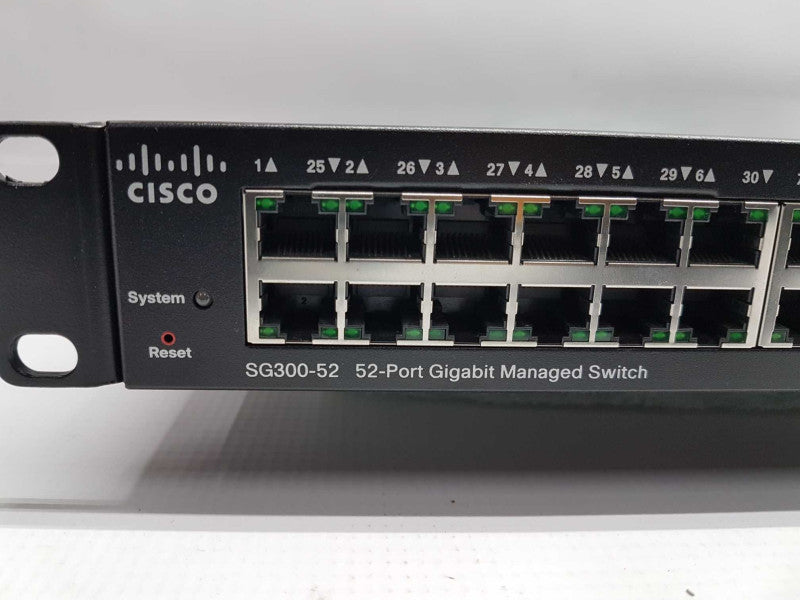 Cisco SG300-52 52x port gigabit managed switch SG300-52 - reset default #