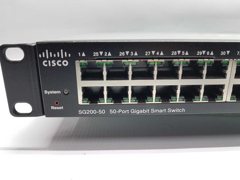 Cisco SG200-50 50x port gigabit smart switch SG200-50 - Fact reset #
