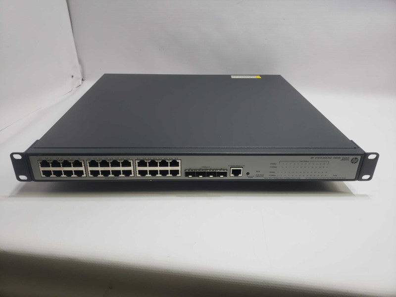HP JE007A V1910-24G-PoE 24-Port Gigabit Network Switch With RackMount Ears )