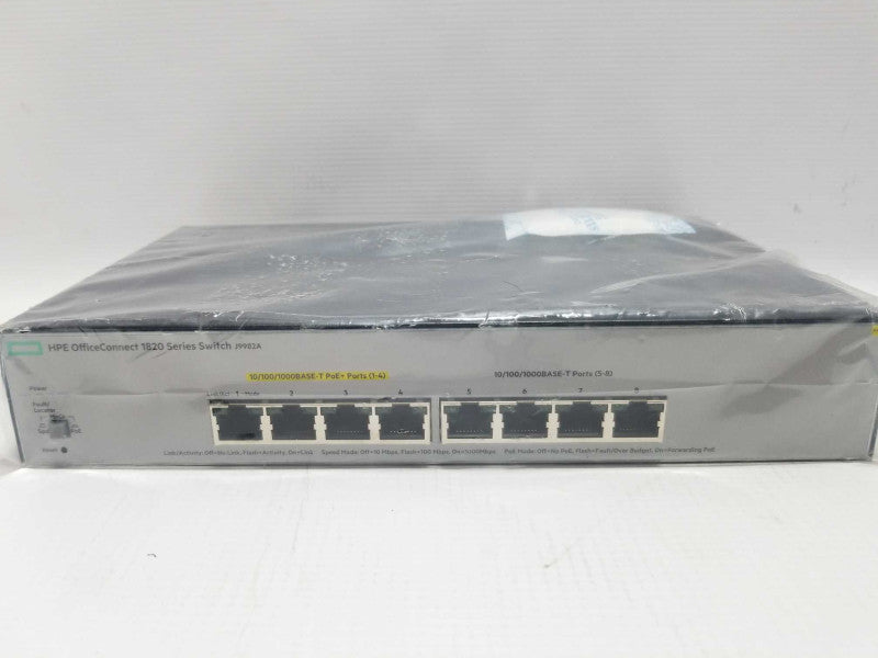 HPE J9979A 1820-8G-PoE Switch Gigabit Ethernet 8-ports, \\"Open Box\\" QTY ~