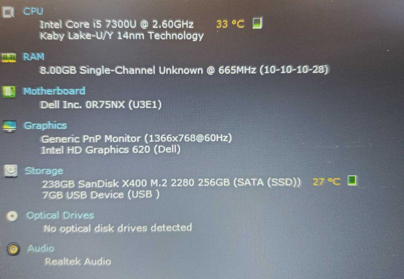 Dell Latitude 5480 Core i5-7300U @ 2.6 GHz 8GB DDR4 250GB SSD [READ] (