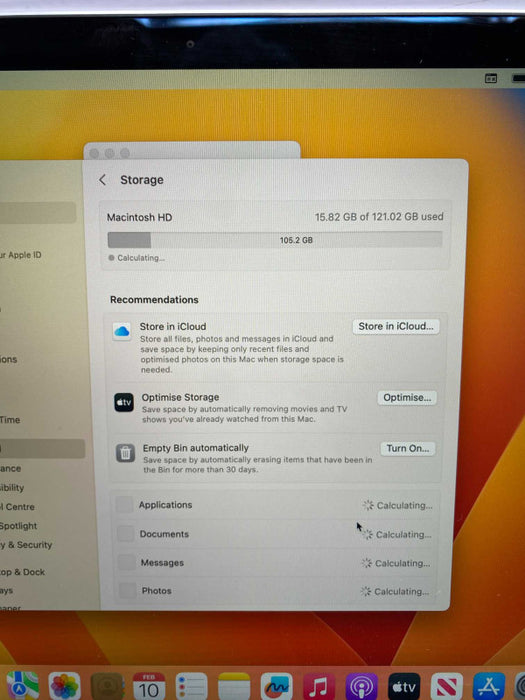 2019 13-inch MacBook Air Retina with Intel i5 CPU 16GB RAM & 120GB Storage   -