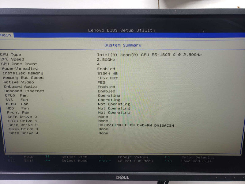 Lenovo S30 Workstation Xeon E5-1603 @ 2.80GHz 58 GB RAM Quadro 400 *READ* )