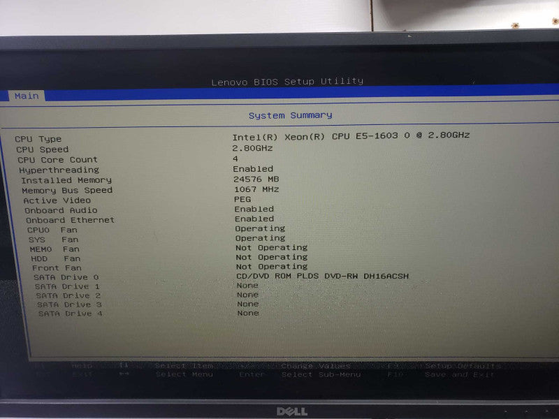 Lenovo S30 Workstation Xeon E5-1603 @ 2.80GHz 24 GB RAM Quadro 400 )
