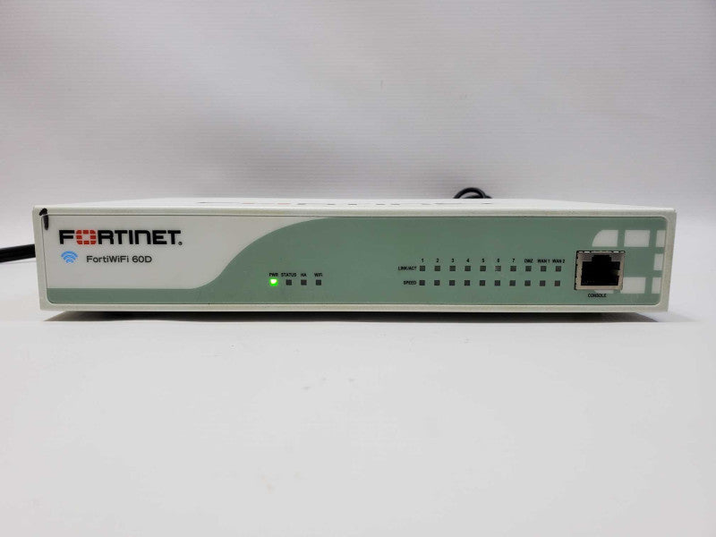 Fortinet FortiGate FG-60D Firewall With Power Supply (