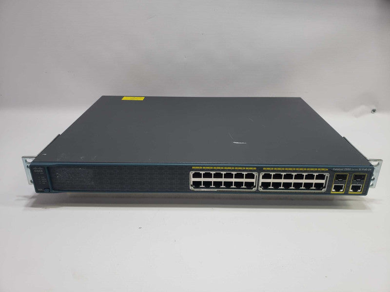 Cisco WS-C2960S-24PS-L V04 24-Port PoE+ Gigabit Switch **READ** )