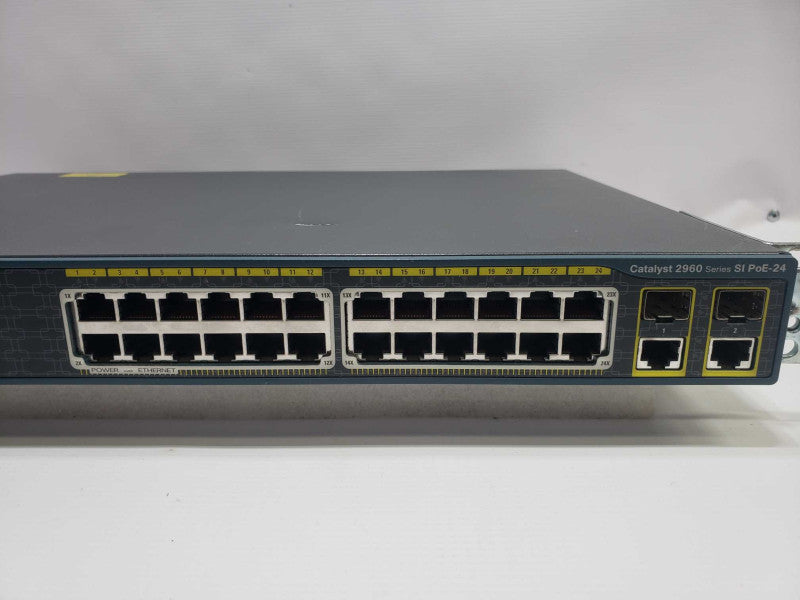 Cisco WS-C2960S-24PS-L V04 24-Port PoE+ Gigabit Switch **READ** )