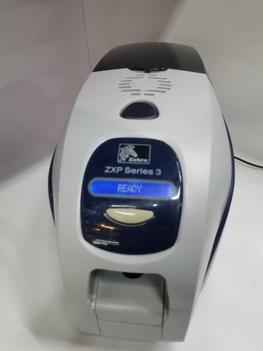Zebra ZXP Series 3 Double-sided ID Card Printer Ethernet USB, NO AC Adapter ~