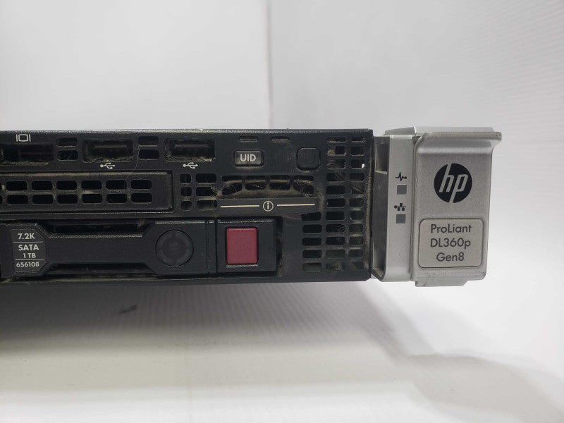 HP ProLiant DL360p Gen8 2x Xeon E5-2609 @ 2.40GHz 32GB RAM B420i 2x PSU )