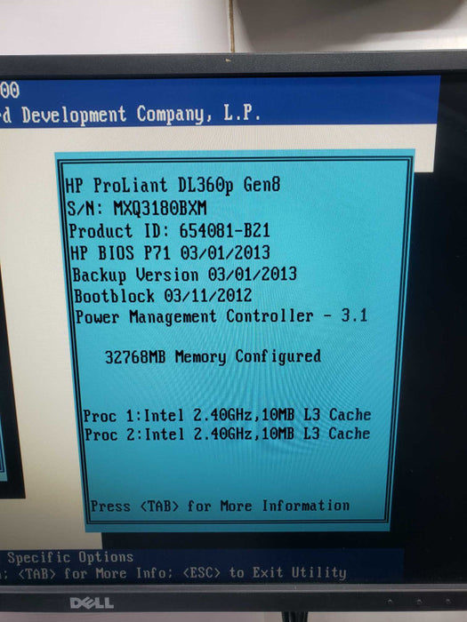 HP ProLiant DL360p Gen8 2x Xeon E5-2609 @ 2.40GHz 32GB RAM B420i 2x PSU )