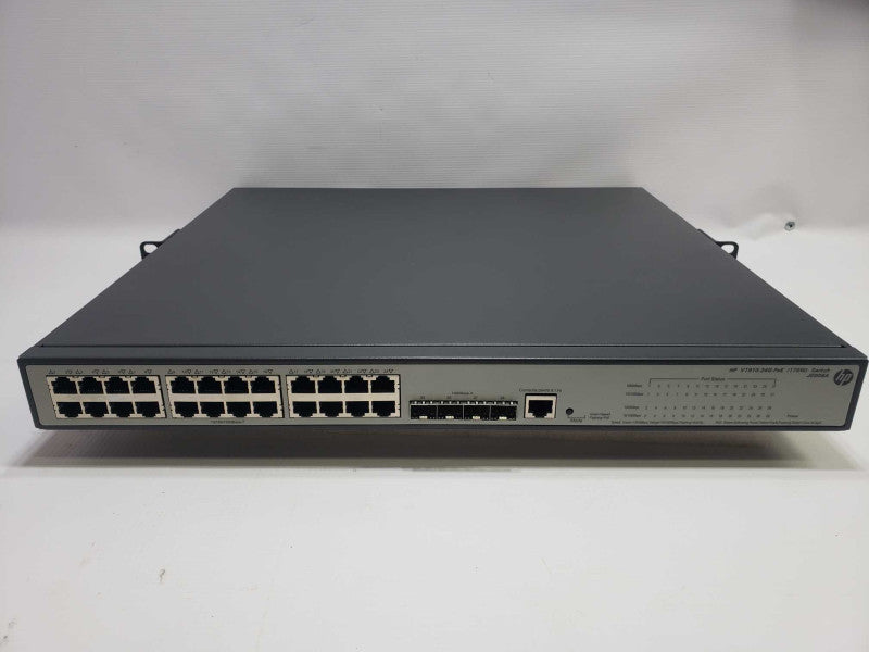 HP JE007A V1910-24G-PoE 24-Port Gigabit Network Switch With RackMount Ears )