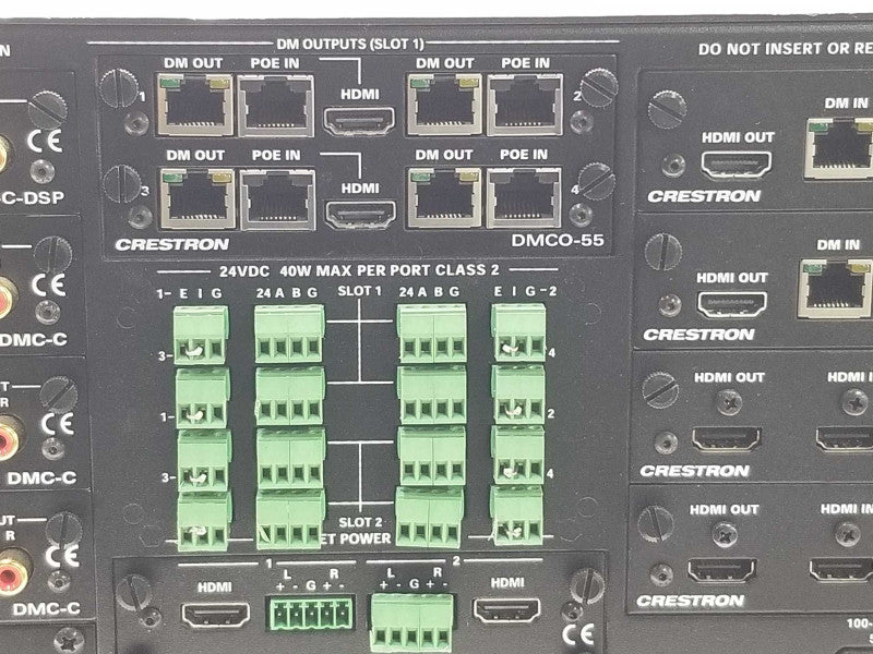 Crestron DM-MD8X8 Digital Media Switcher w/ 2x DMC-HD, 6x DMC-C, DMCO-55, Read _