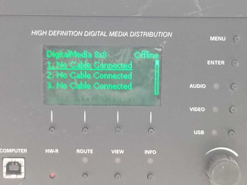 Crestron DM-MD8X8 Digital Media Switcher w/ 2x DMC-HD, 6x DMC-C, DMCO-55, Read _