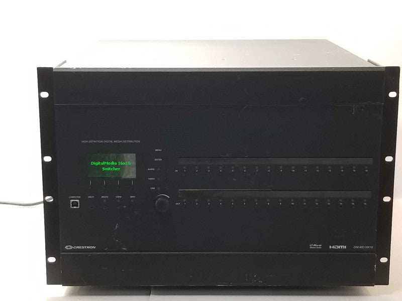 Crestron DM-MD16X16 Digital Media Switcher, 2x DMC-HD, 7x DMC-C DMCO-5500 Read _