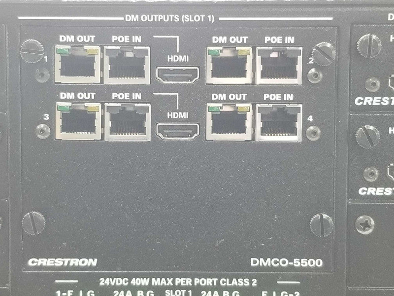 Crestron DM-MD16X16 Digital Media Switcher, 2x DMC-HD, 7x DMC-C DMCO-5500 Read _