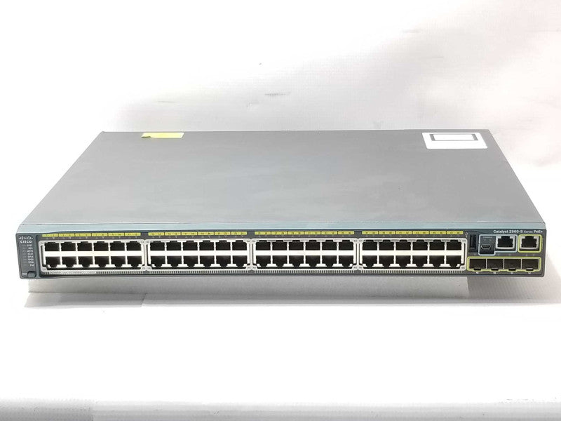 Cisco WS-C2960S-48FPS-L 48 Ports POE Managed Switch, Factory reset Read _