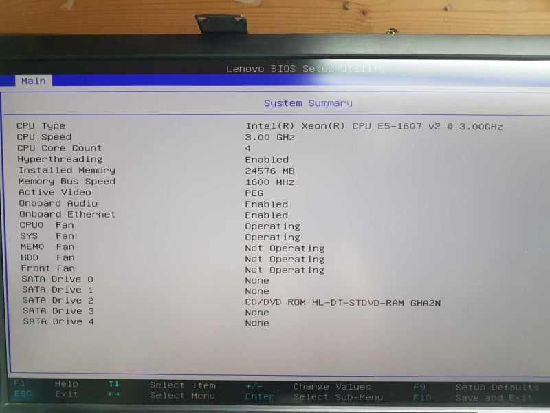 Lenovo Thinkstation S30 Xeon E5-1607 V2 @ 3.00 / 24gb ram / quadro k600 gpu #
