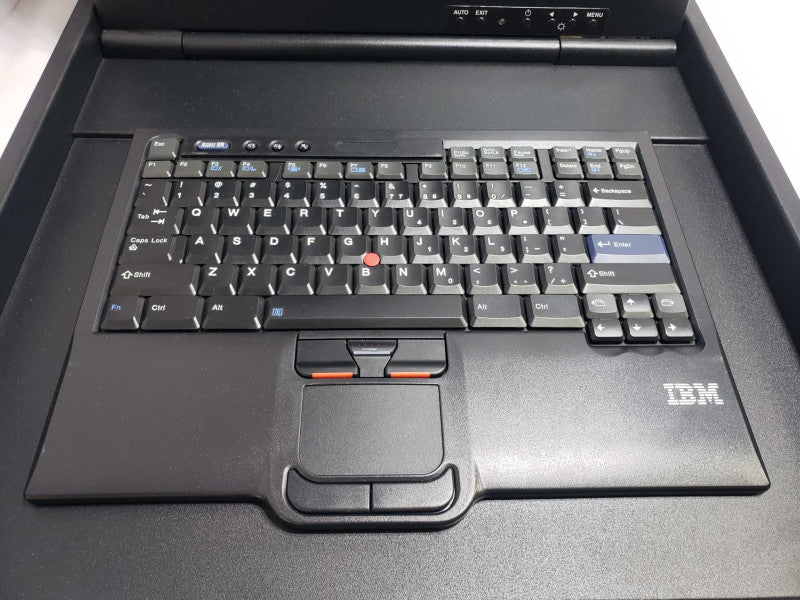IBM 7316TF3 17\\" LCD Rack Mountable Console Monitor Mouse Keyboard )