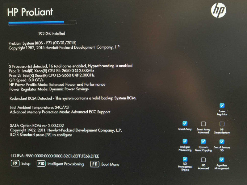 HP Proliant DL360p G8, 2x Xeon E5-2650 2.0GHz 8C, 192GB, 2xPSU P420i 8x2.5\\" _