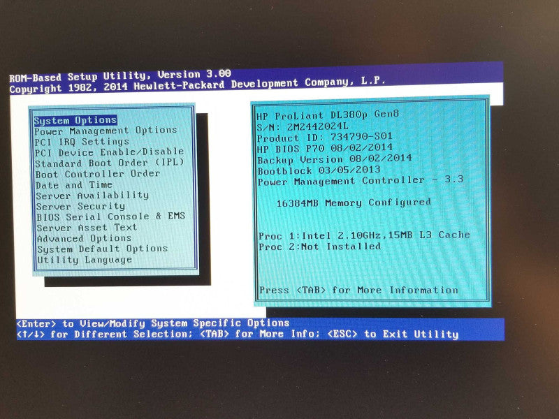 HP Proliant DL380p G8, 1x Xeon E5-2620v2 2.1GHz 6C, 16GB, 1xPSU P420i 8x2.5\\" _