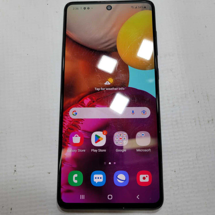 Samsung Galaxy A71 SM-A715W 128GB Unlocked Fair condition =