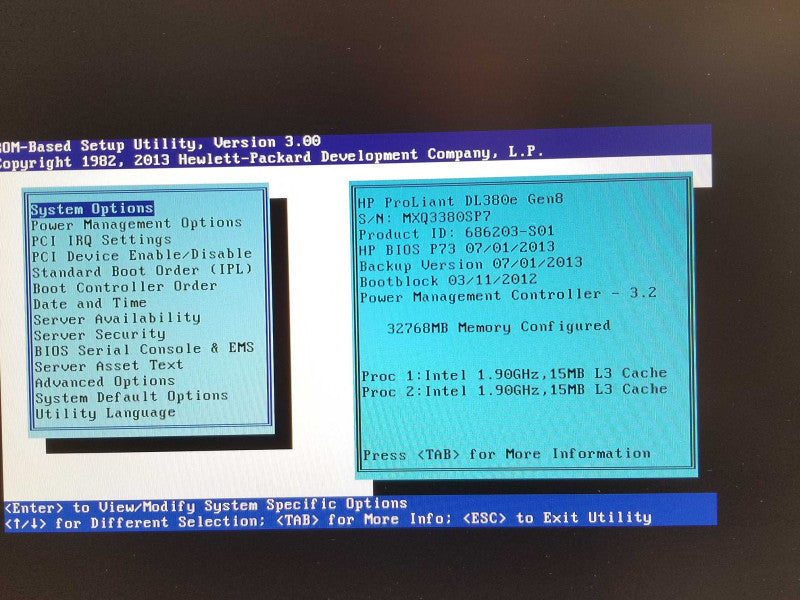 HP Proliant DL380e G8, 2x Xeon E5-2420 1.9GHz 6C, 32GB, 2xPSU B320i 8x2.5\\" _